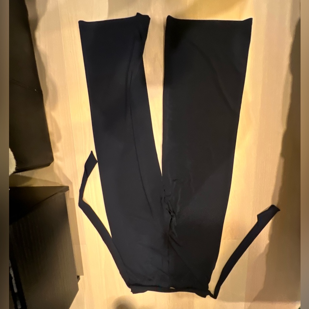 magaschoni wide leg pants w tie